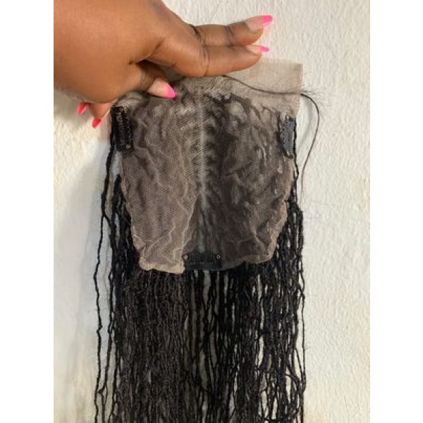 Human Hair Topper Sisterlocs, Skinnylocs 14inches