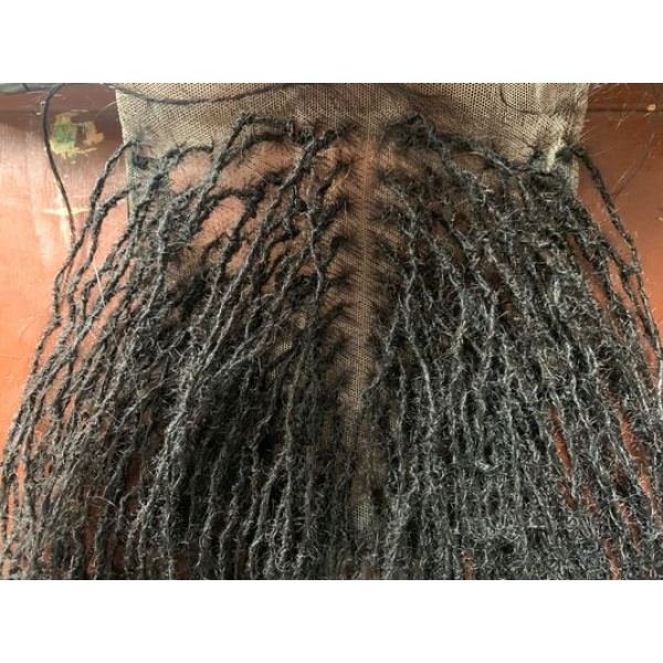 Human Hair Topper Sisterlocs, Skinnylocs 14inches