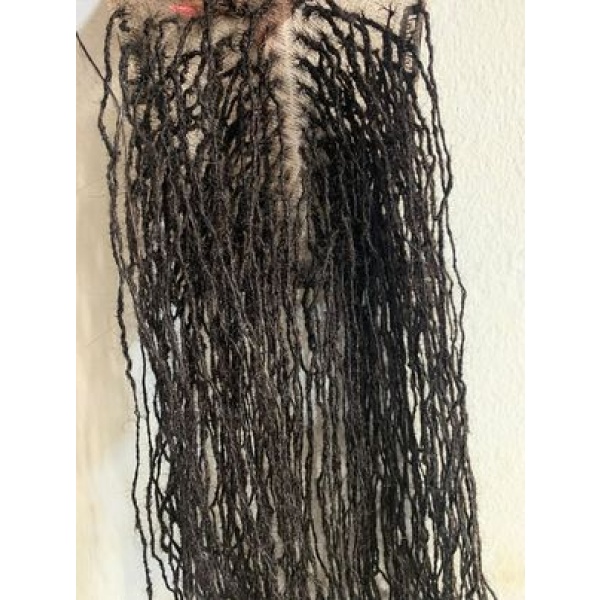 Human Hair Topper Sisterlocs, Skinnylocs 14inches