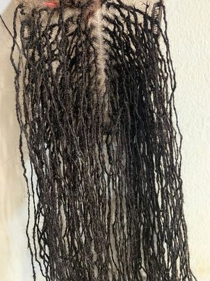 Human Hair Topper Sisterlocs, Skinnylocs 14inches