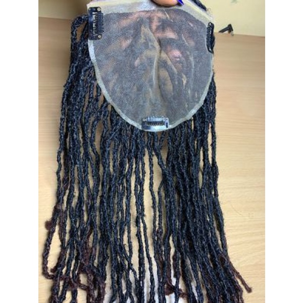 Dyeable Human Hair 6x6 Topper dreadlock, Traditional dreadlocks,Best Hair Toppers for Thinning Hair and Hair Loss Women