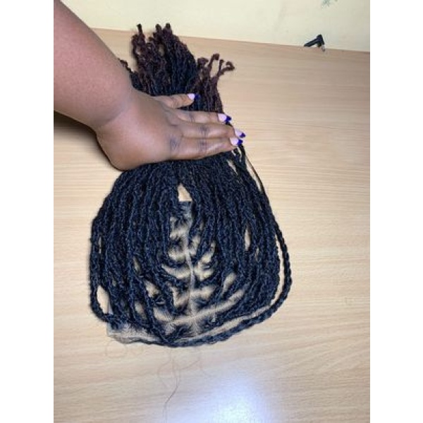 Dyeable Human Hair 6x6 Topper dreadlock, Traditional dreadlocks,Best Hair Toppers for Thinning Hair and Hair Loss Women