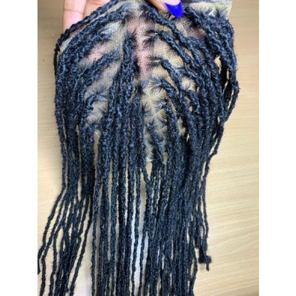 Dyeable Human Hair 6x6 Topper dreadlock, Traditional dreadlocks,Best Hair Toppers for Thinning Hair and Hair Loss Women