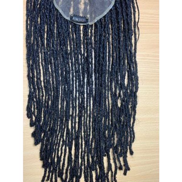 Dyeable Human Hair 6x6 Topper dreadlock, Traditional dreadlocks,Best Hair Toppers for Thinning Hair and Hair Loss Women