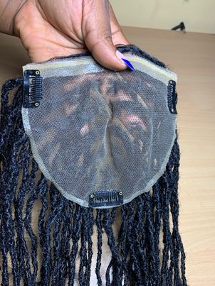 Dyeable Human Hair 6x6 Topper dreadlock, Traditional dreadlocks,Best Hair Toppers for Thinning Hair and Hair Loss Women