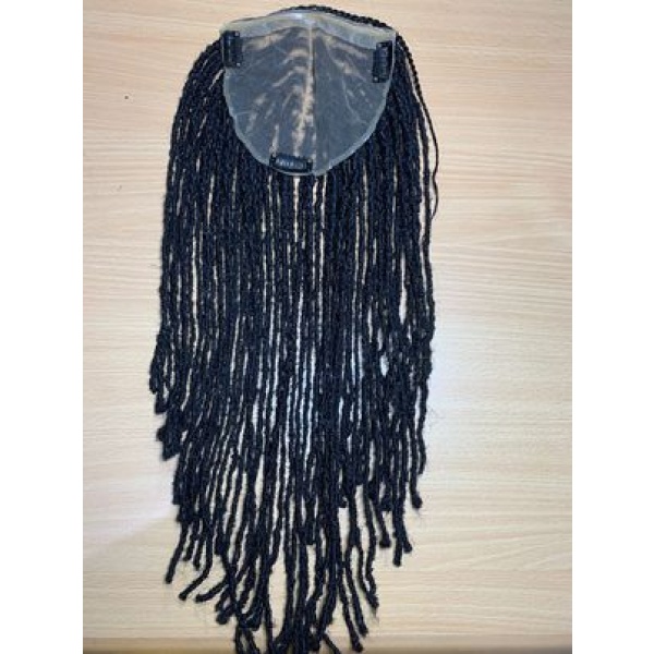 Dyeable Human Hair 6x6 Topper dreadlock, Traditional dreadlocks,Best Hair Toppers for Thinning Hair and Hair Loss Women