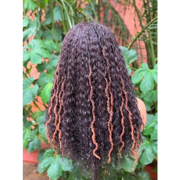 Human hair ombré boho locs pixie curly locs jerry locs wet and dry human hair ombré locs