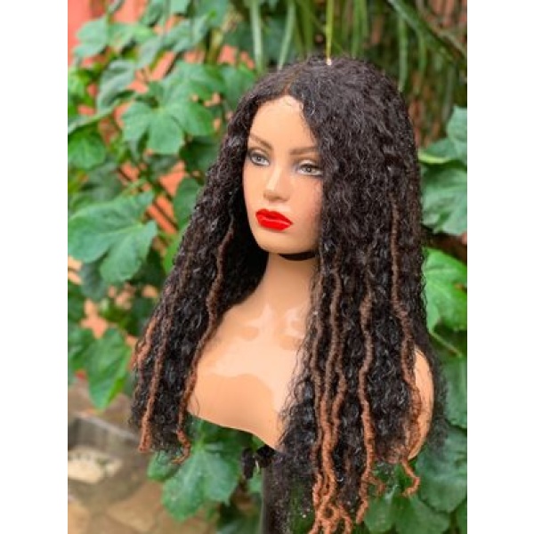 Human hair ombré boho locs pixie curly locs jerry locs wet and dry human hair ombré locs