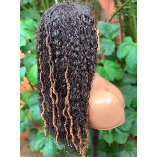 Human hair ombré boho locs pixie curly locs jerry locs wet and dry human hair ombré locs