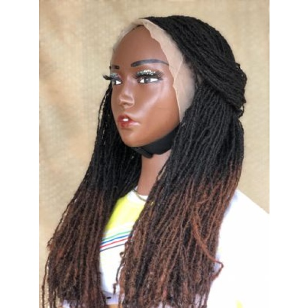 Full LaceOmbre 30 Sisterlocs wig, Glueless Sisterlocs Wig, 20 inches