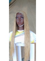 Full Lace Platinum Box Braids wig, 613 Blonde Skinny Braids, Small box braids wig for black women, free shipping