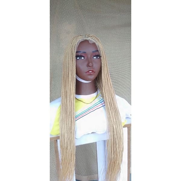 Full Lace Platinum Box Braids wig, 613 Blonde Skinny Braids, Small box braids wig for black women, free shipping