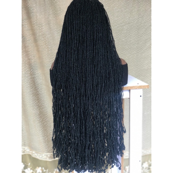 Full lace Synthentic Skinny locs, Sisterlocs, wig for black women, free shipping