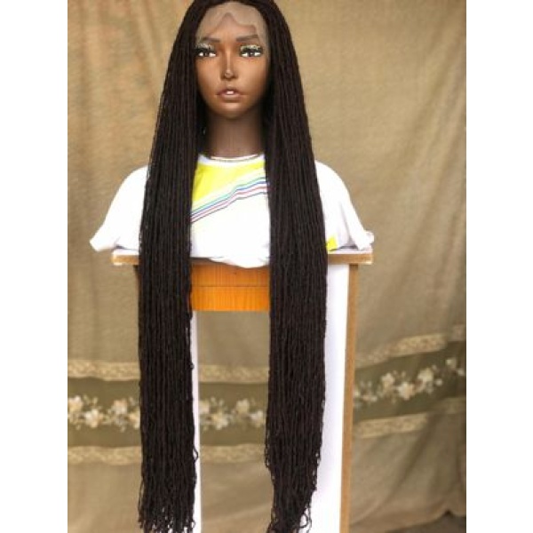 Ready to Ship Sister Locs, Glueless Braided Wig, Braids wig, wig for black women, handmade,skinny locs wig,full frontal, Full lace,closure,Custom made wig