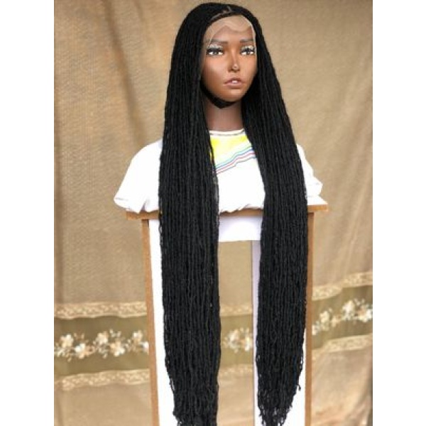 Ready to Ship Sister Locs, Glueless Braided Wig, Braids wig, wig for black women, handmade,skinny locs wig,full frontal, Full lace,closure,Custom made wig