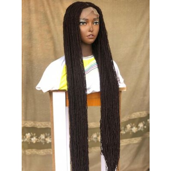 Ready to Ship Sister Locs, Glueless Braided Wig, Braids wig, wig for black women, handmade,skinny locs wig,full frontal, Full lace,closure,Custom made wig