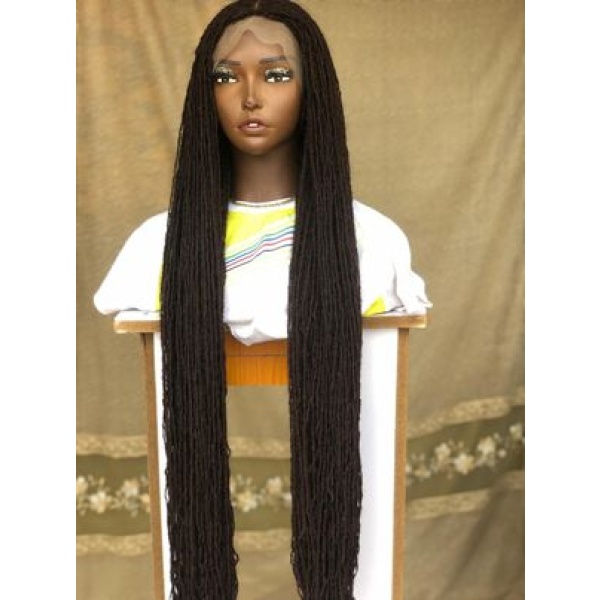 Ready to Ship Sister Locs, Glueless Braided Wig, Braids wig, wig for black women, handmade,skinny locs wig,full frontal, Full lace,closure,Custom made wig