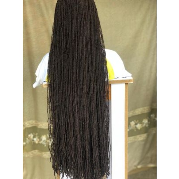 Ready to Ship Sister Locs, Glueless Braided Wig, Braids wig, wig for black women, handmade,skinny locs wig,full frontal, Full lace,closure,Custom made wig