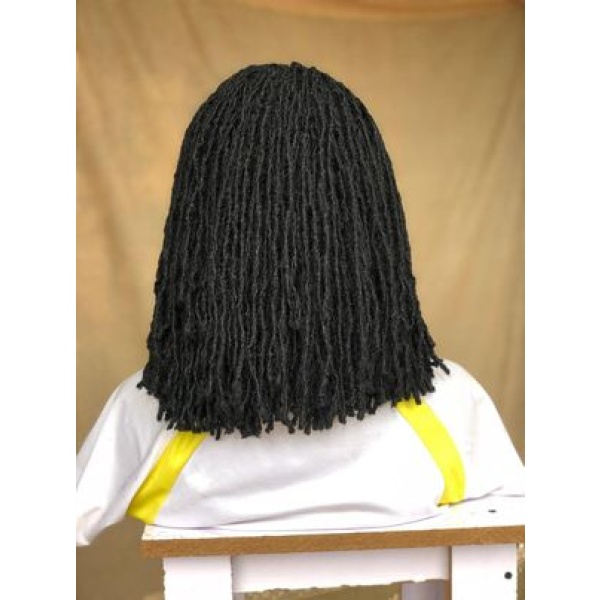 Full Lace Synthentic Bob Sisterlocs Wig, Braids wig for Black Women